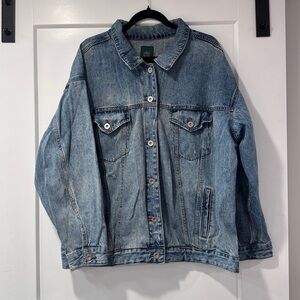 Oversized jean jacket